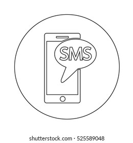 sms icon illustration design 