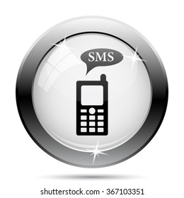 SMS icon. Internet button on white background. EPS10 vector.