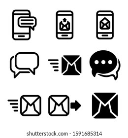 sms icon isolated sign symbol vector illustration - Collection of high quality black style vector icons

