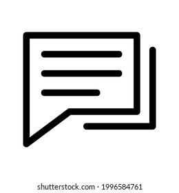 icono sms o logotipo símbolo de signo aislado ilustración vectorial - iconos vectoriales de estilo negro de alta calidad
