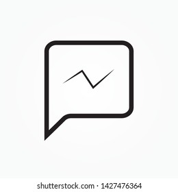 SMS icon. Message outline single icon.