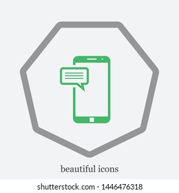 sms icon.The SMS message and symbol sign.Vector sms.