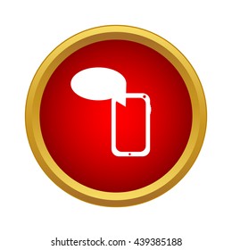 SMS icon, simple style