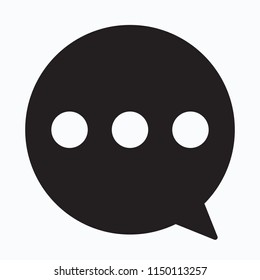 sms icon, sms symbol in flat style, sms icon on white background, sms icon for web site, comment icon