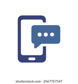 SMS Icon for Text Messaging Services