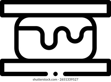 Icono de SMS. Diseño De Estilo Lineal Delgado Aislado Sobre Fondo Blanco
