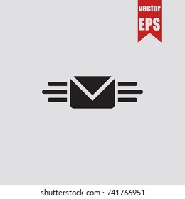 SMS icon in trendy isolated on grey background.Vector illustration.