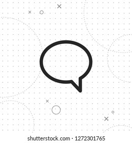 Sms icon, vector best line icon on texture background , EPS 10