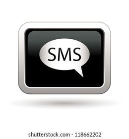 SMS icon. Vector illustration