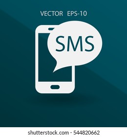 sms icon. vector illustration
