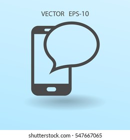 sms Symbol. Vektorgrafik