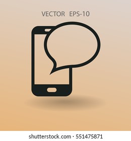 sms Symbol. Vektorgrafik