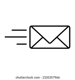 sms icon vector on white background.