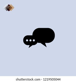  sms icon.Vector illustration Logo flat design gray icon isolated on gray background