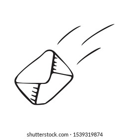 sms letter doodle vector sketch