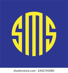 SMS Letter Logo vector Design Art