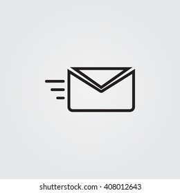 sms line icon, outline vector illustration, linear pictogram isolated on gray