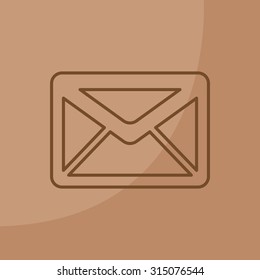 sms line vector icon