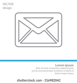 sms line vector icon