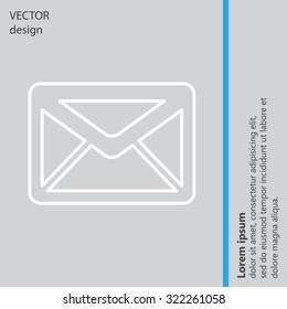 sms line vector icon