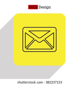 sms line vector icon