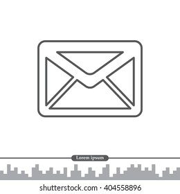 sms line vector icon