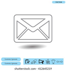 sms line vector icon