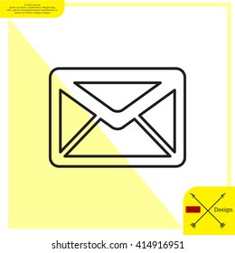 sms line vector icon