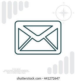 sms line vector icon