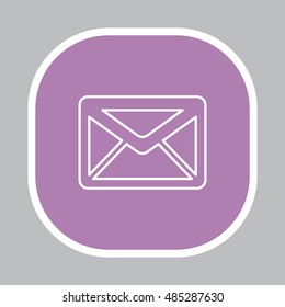 sms line vector icon