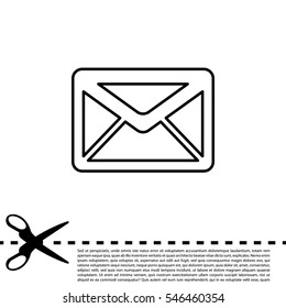 sms line vector icon