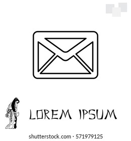 sms line vector icon