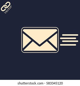 sms line vector icon