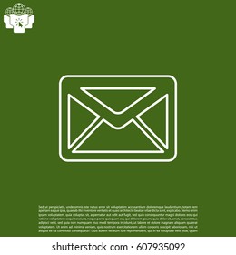 sms line vector icon. illustration