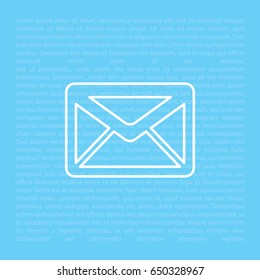 sms line vector icon. illustration