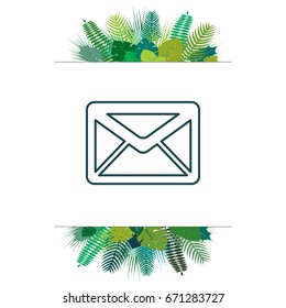 sms line vector icon. illustration