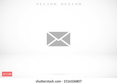 SMS mail vector icon. mail to receive SMS icon. mail to send SMS icon. mail for reading SMS flat