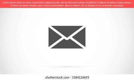 SMS mail vector icon. mail to receive SMS icon. mail to send SMS icon. mail for reading SMS  flat   