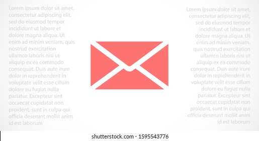 SMS mail vector icon. mail to receive SMS icon. mail to send SMS icon. mail for reading SMS flat