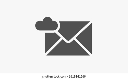 SMS mail vector icon. mail to receive SMS icon. mail to send SMS icon. mail for reading SMS flat