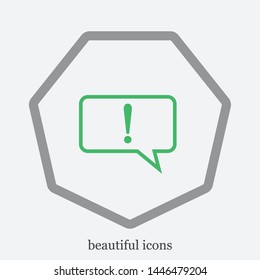 SMS and mark icon. A sign of a message or sms. Flat illustration of the sms vector icon for web.