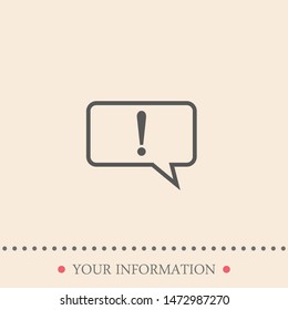 SMS and mark icon. A sign of a message or sms. Flat illustration of the sms vector icon for web.