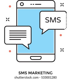 Sms Marketing Vector Icon