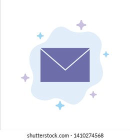 Sms, Massage, Mail, Sand Blue Icon on Abstract Cloud Background