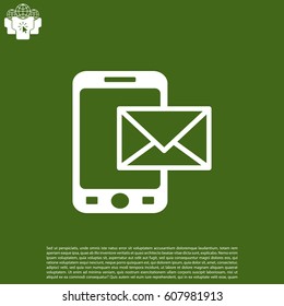 sms (mms) icon. vector illustration