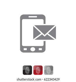 sms (mms) icon. vector illustration