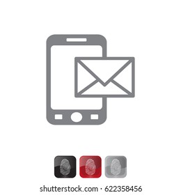 sms (mms) icon. vector illustration