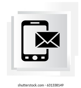 sms (mms) icon. vector illustration