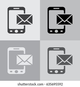 sms (mms) icon. vector illustration