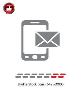 sms (mms) icon. vector illustration